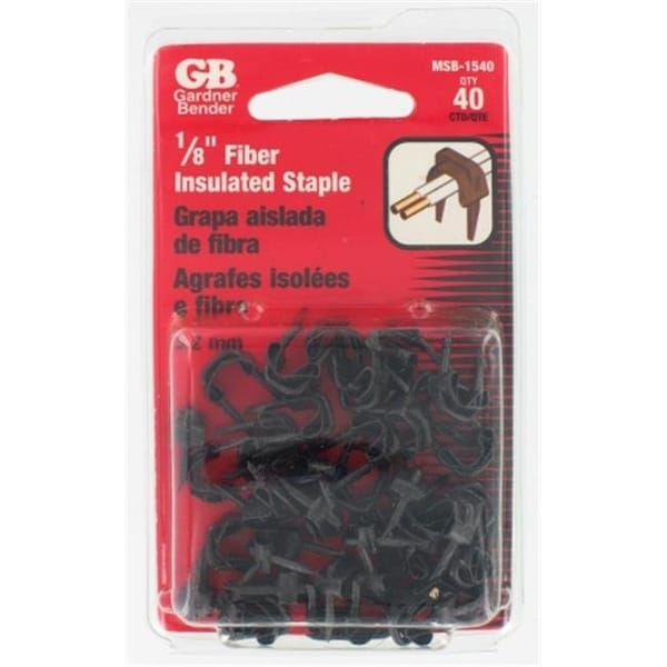 Gardner Bender Gardner Bender MSB-1540 40 Count .19 in. Black Insulated Staples Bell Wire MSB-1540 - main